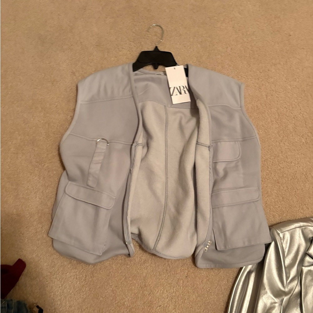 Zara Women's Soft Gray Vest